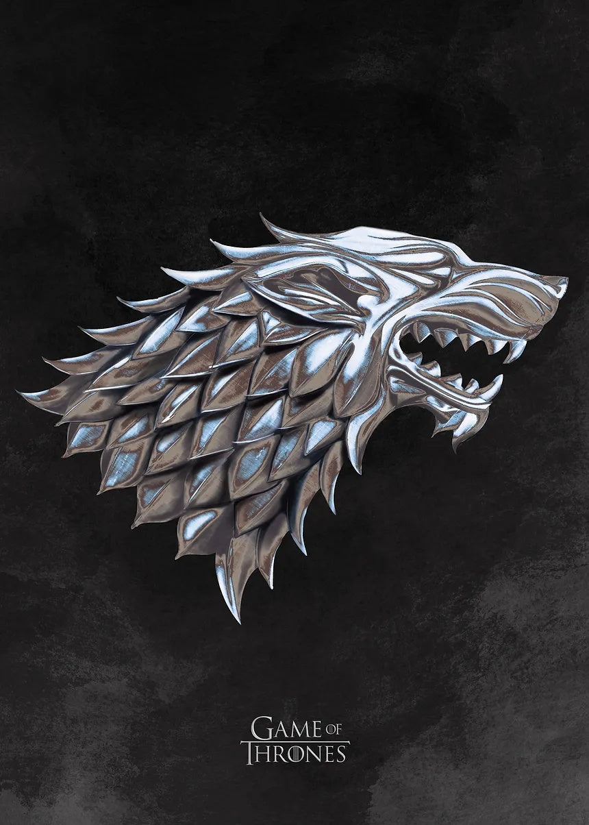Game of Thrones Stark Sigil metal poster artwork